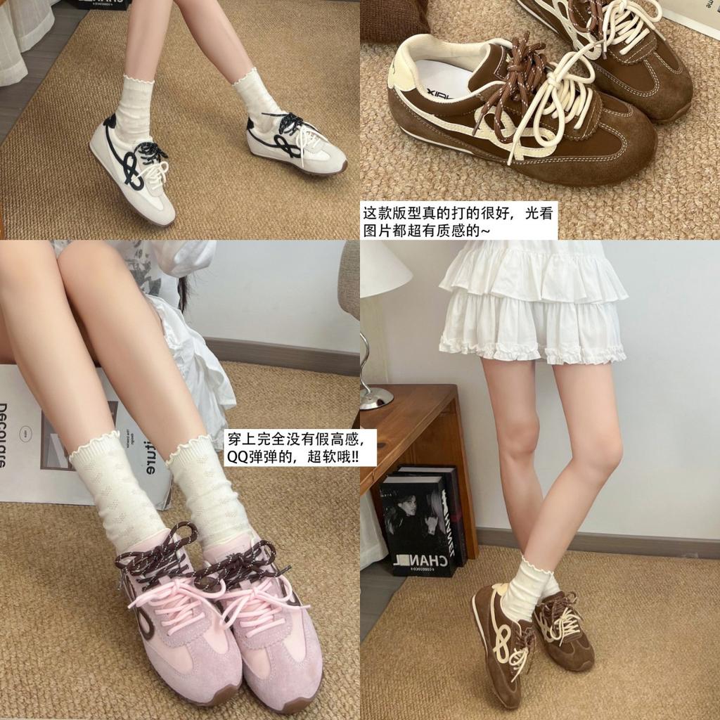 Cowhide version~ inner height increase 5cm German training shoes women's shoes autumn 2025 new sports and leisure Forrest Gump shoes tide