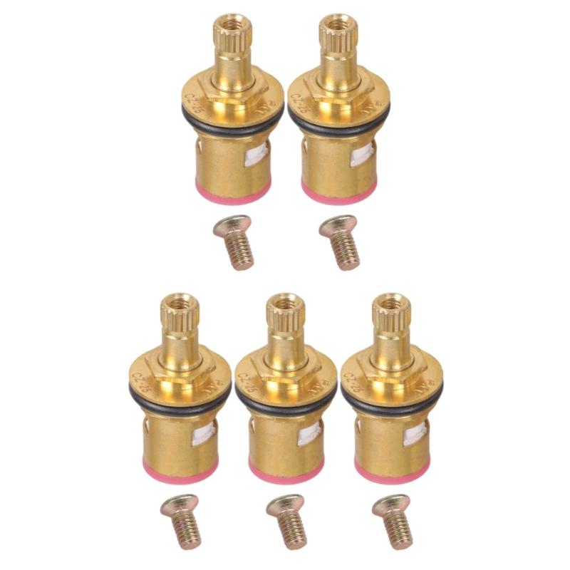 High Performances Faucet Valves Cores with Ceramic Disc Thickened Metal Leak Proof Designs Cartridges for Hot Cold Water