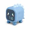 Blue Dinosaur Child Alarm Clock with Backlit LED Night Light – Dual Alarm, Digital Clock and Temperature