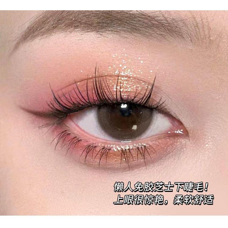 Aimo - Natürliche, voluminöse Cluster-Wimpern, klebefrei, für den unteren Wimpernkranz
