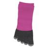 Naigai PERFORMANCE 3D Arch Fit Socks with Short Travel Size Purple 03050006 Non-Slip Soles, Five-Toe, Length, Women's Socks, Socks, Gift, 23-25cm, 76.