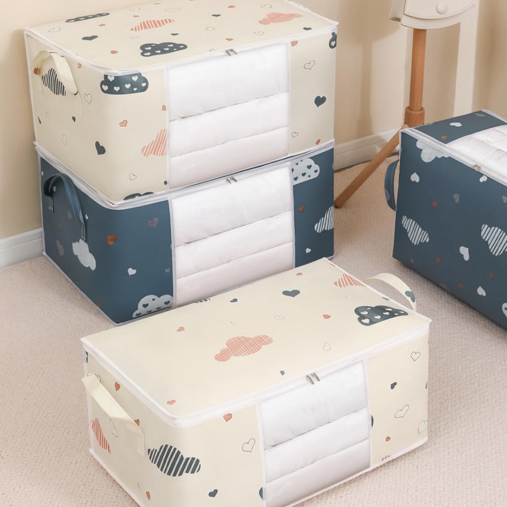 1pc Large/Small Quilt Clothes Storage Bag Moisture Dust Proof Proof Organizer Big Capacity Duvet Blanket Sorting Bags