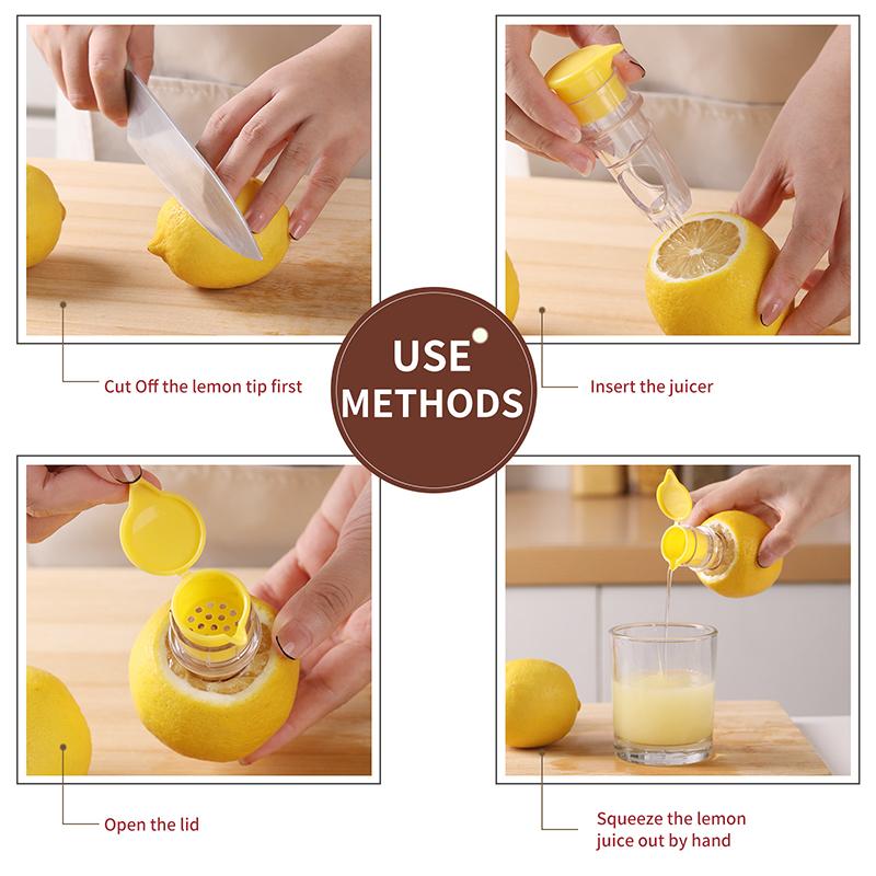 Plastic Manual Citrus Juicer Mini Lemon Juicer Orange Squeezer Easy Juice Extractor Freshness Preserving Kitchen Sttuff