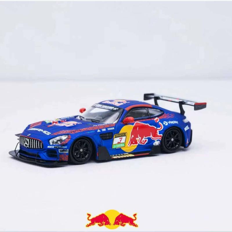 Rhino Model 1:64 Mercedes-Benz AMG GT S Modified Racing Red Bull Verstappen Alloy Car Model Collection