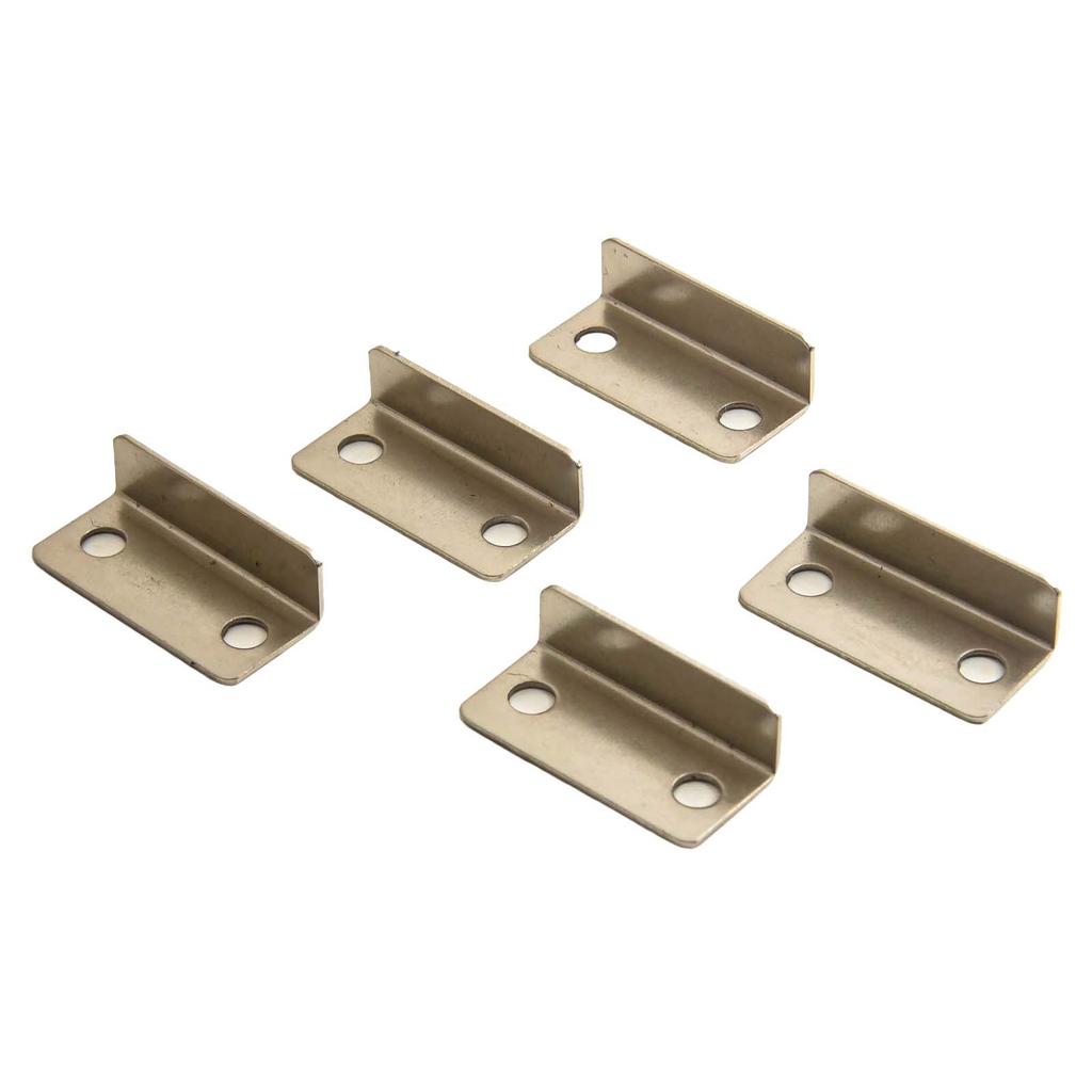 Lock Accessories L-shaped Right Angle Steel 10pcs/set L-shaped Right-angle Seven-character Silver For Office Drawer