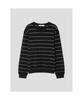 8SECONDS Striped Knit Pullover Black