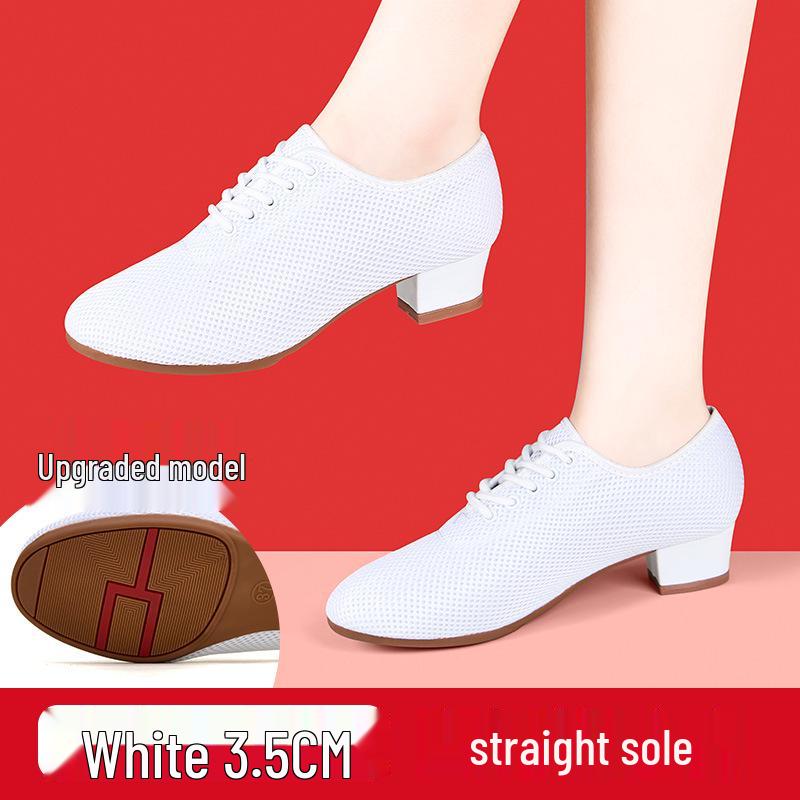 Women's Latin & Ballroom Dance Shoes - Soft Sole, Breathable, Lightweight, Ideal for Teachers, Training & Square Dance.