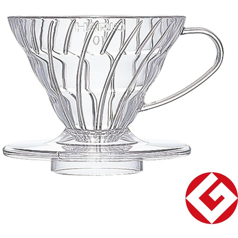 Hario V60 (01) - Trichter zum Zubereiten von Pour-Over-Kaffee, 1-2 Tassen