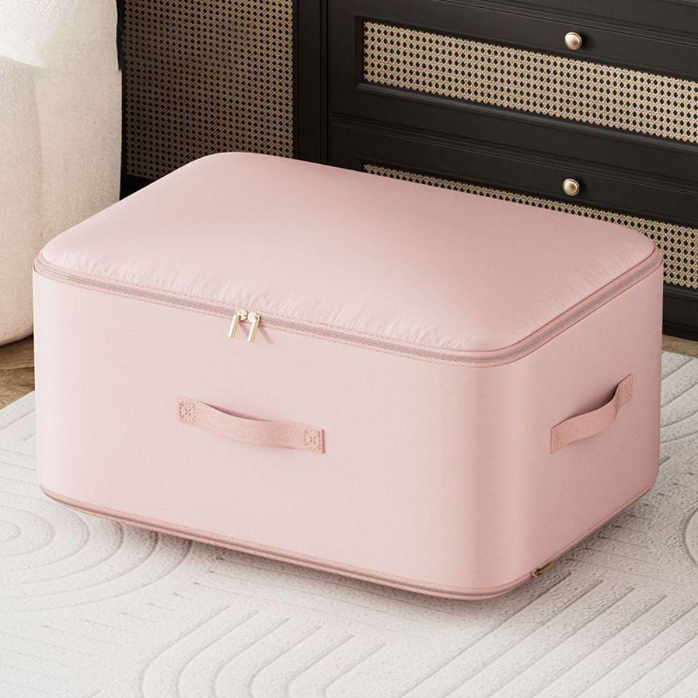 

Large-Capacity Wardrobe Tidying Box Foldable Space Save Clothes Storage Box Multi-Functional with Zipper Blanket Sorting Bag