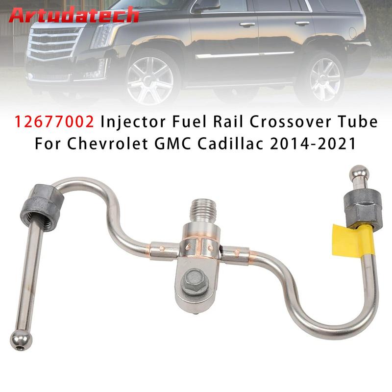 Artudatech 12677002 Injector Fuel Rail Crossover Tube For Chevrolet GMC Cadillac 2014 2015 2016 2017 2018