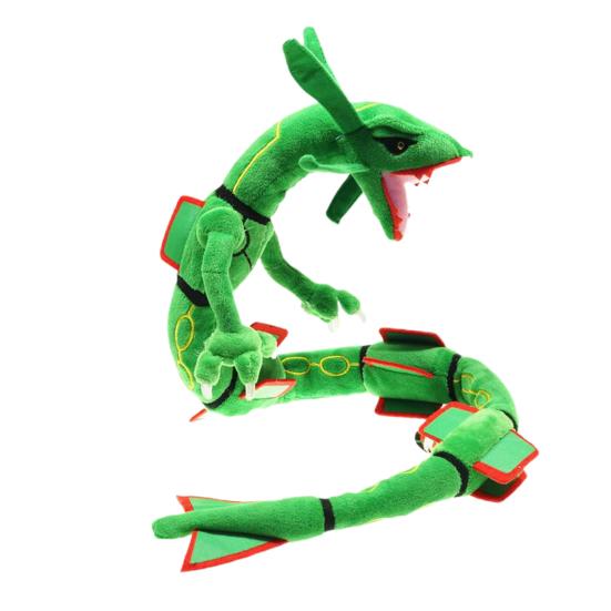 80cm Rayquaza Plush Toy Built-in Skeleton Cute Anime Character Dragon Doll Plushies Sofa Ornament Collectible Japan Anime Pokemons Figure Stuffed