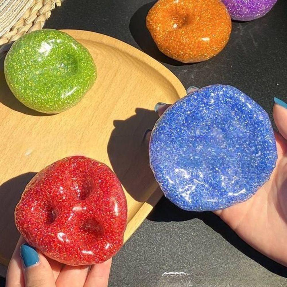 Elastic TPR Crystal Ball Simulation Slow Rebound Toy Hand Made Ball Pinch Toy  Children Toys