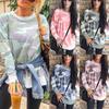 Long Sleeve Camouflage Print Sweatshirt Crew Neck Pullover Lightweight Casual Top for Everyday Wear