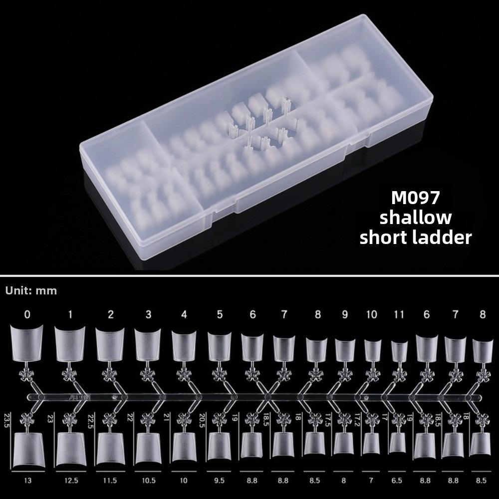

New Clear Matte Square Nail Tips Half Cover DIY False Nails Short Round Fake Nails for Profional Use in Nail Salons