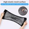 Car Seat Back Organizer Trunk Net Mesh Pocket Elastic String Net Magic Sticker Universal Portable Storage Bag Car Accessories