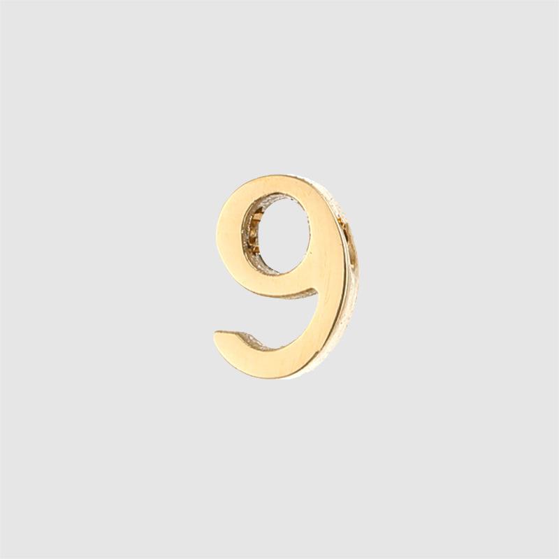 CARLIDANA DIY Jewelry Making Accessories Stainless Steel Gold Plated Arabic Number Pendant Charms for Women Necklace Bracelet