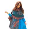 New cashew flower scarf dual-purpose long Xizang Qinghai travel windproof and warm fringed shawl