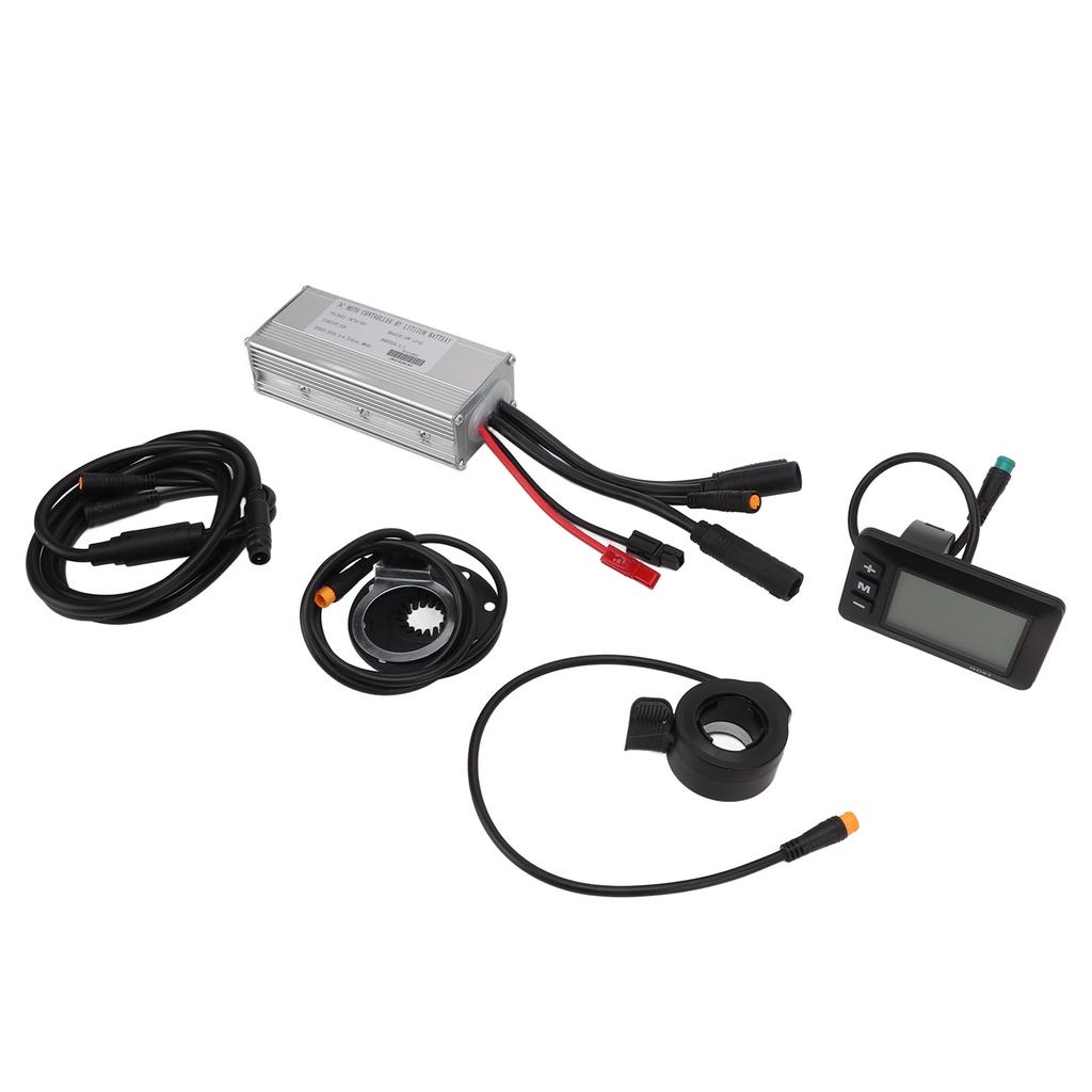 Controller Motore Bici Elettrica 22A Kit Modifica Bicicletta Elettrica con Pannello GD01 per Motore Riduttore 500W