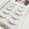 D-ONE False Eyelashes Natural 5 Pairs (A03 Casual Brown without Makeup)