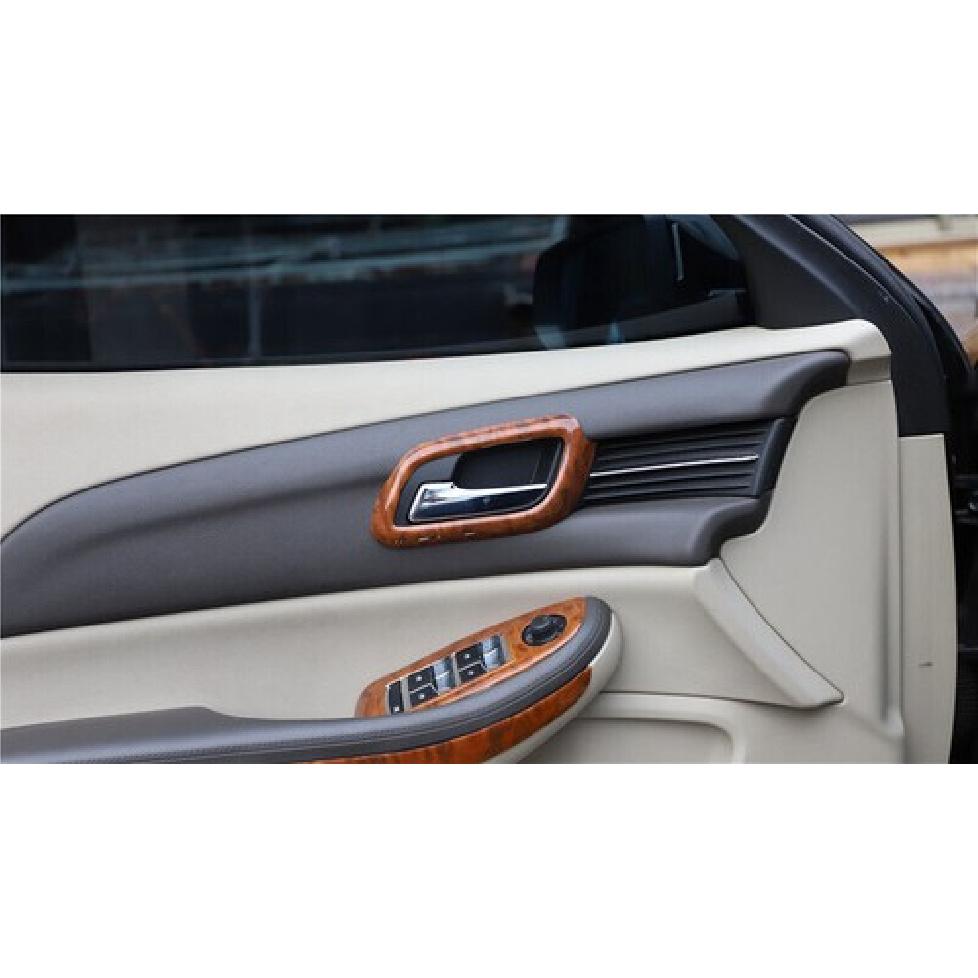 Car Inner Door Handle Frame Cover Fit For Chevrolet Malibu 2012-2014 Peach Wood