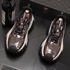 Trendiga herrskor, låga strass-pappa-skor, sportskor med tjock sula, trendiga personliga vardagsskor för män A6