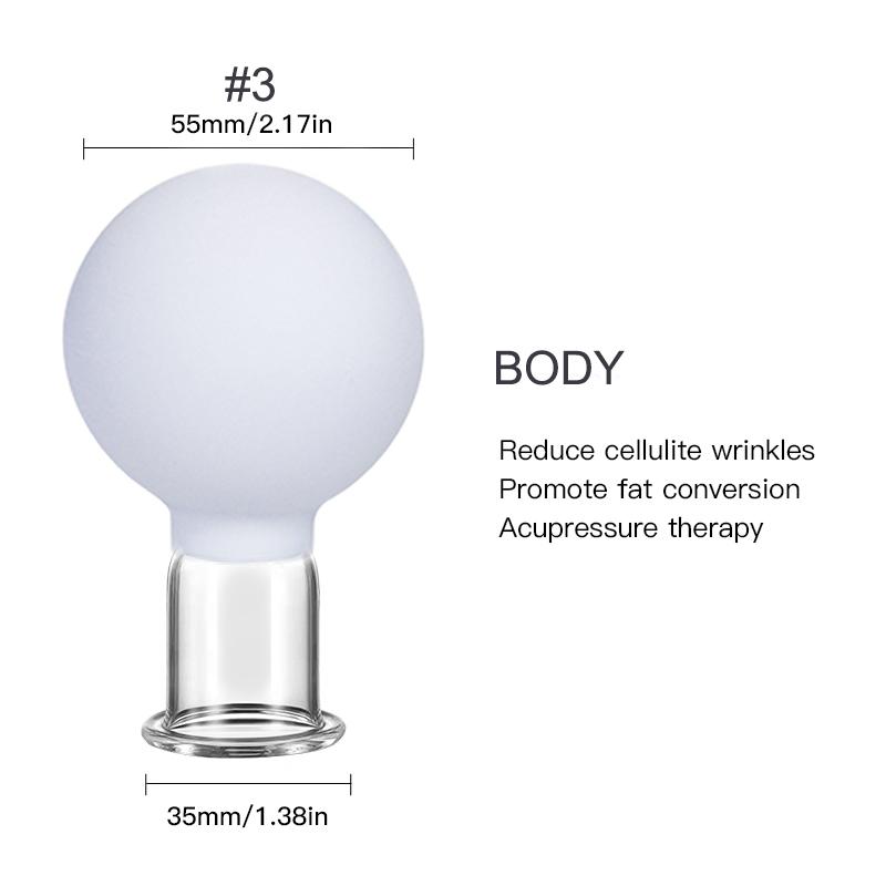 Rubber Face Massager Vacuum Cupping Face Skin Lifting Facial Cups Anti Cellulite Cup Anti-Wrinkle Cupping Therapy Facial Tool