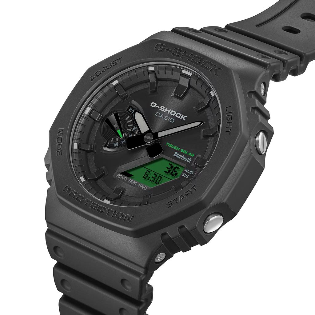 Casio 2100 Bluetooth Connection Shockproof Solar Quartz Movement Resin Strap Watch Men watches Black GA-B2100BEG-1A