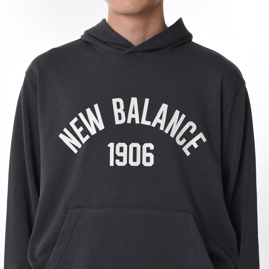 New Balance Essentials Φούτερ με Κουκούλα Varsity MT33553 ACK L Ανδρικό (Μαύρο Τοπ)