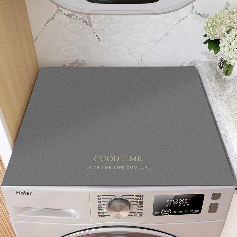 Dust Proof Washing Machine Mat Cover Rubber Anti Slip Kitchen Drain Pad Door Rug Table Coffee Mug Drying Pads Absorbent Carpet