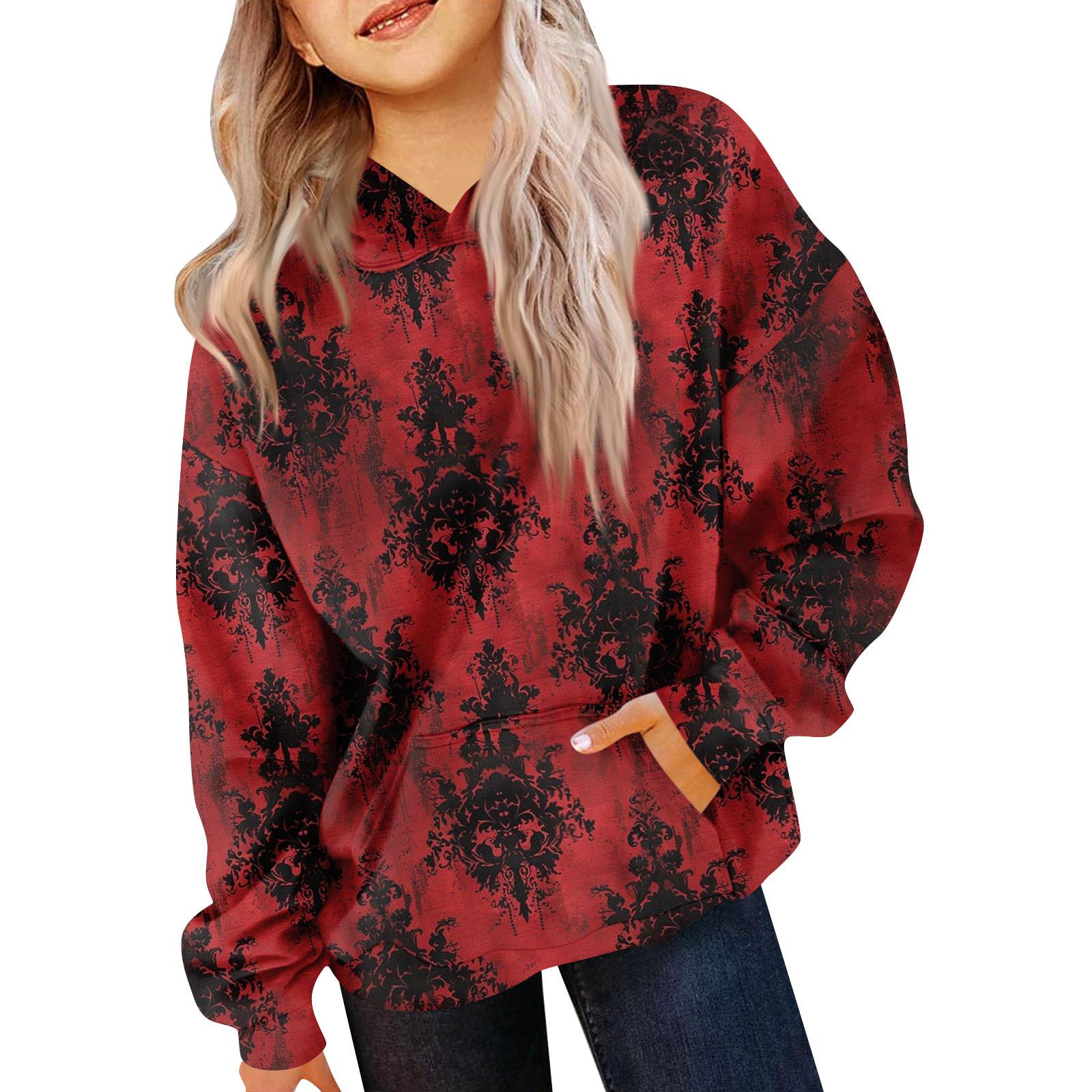 

Дитяча толстовка з довгим рукавом Повсякденна толстовка з капюшоном Зручна вільна легка дитяча толстовка 110 Кіновар