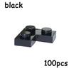 100PCS 2420 Size 1+2 Bricks Dots L MOC Assemble Particles Building Blocks DIY Educational Creative Toy for Kids
