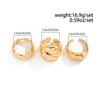 SHIXIN 3 Pcs Creative Geometric Gold Color Chunky Open Ring Set for Women Vintage Irregular Finger Ring Fashion Jewelry 2026 New