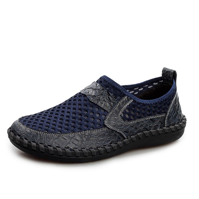 Men's Breathable Mesh Casual Shoes with Soft Sole for Driving