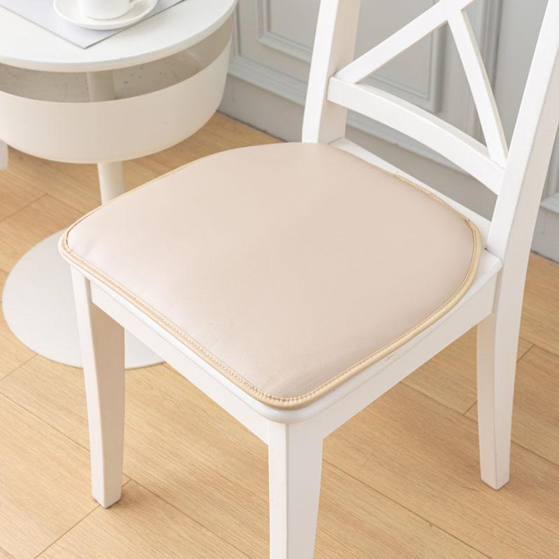 PU Leather Cushion Dining Chair Cushion Bar Stool Cushion Bay Window Futon Tatami Waterproof Non-slip Seat Cushion