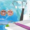 Reusable Stainless Steel Tongue Scraper - Effective Tongue Coating Cleaner & Bad Breath Solution, Easy-to-Use Oral Care Tool