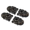 4Pcs RC Knuckle Cover Brass High Strength Rust Resistant RC Axle Gear Cover for FMS 1 24 FCX24 RC Crawler Black