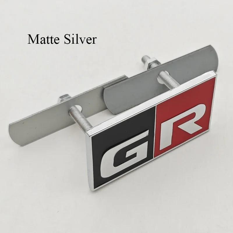 3D Metal Car Sticker GR SPORT Logo Fender Side Badge Rear Trunk Front Grille Emblem For Toyota Alphard Avensis Prius Crown Yaris Style36