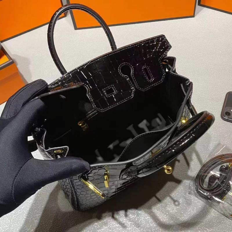 Borsa Tote di Lusso in Pelle di Coccodrillo Grande Capacità Borsa a Spalla da Donna 2026