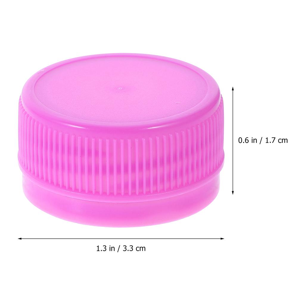 100pcs Plastic Caps Leak-Proof Water Bottle Lids For Diy Making Colored Bottle Covers Handcraft Accessories Kitchen
