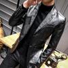 Leather Jacket Men's Autumn Men's New Thin Korean Style Slim Leather Suit PU Leather Jacket Suit Men's Jacket