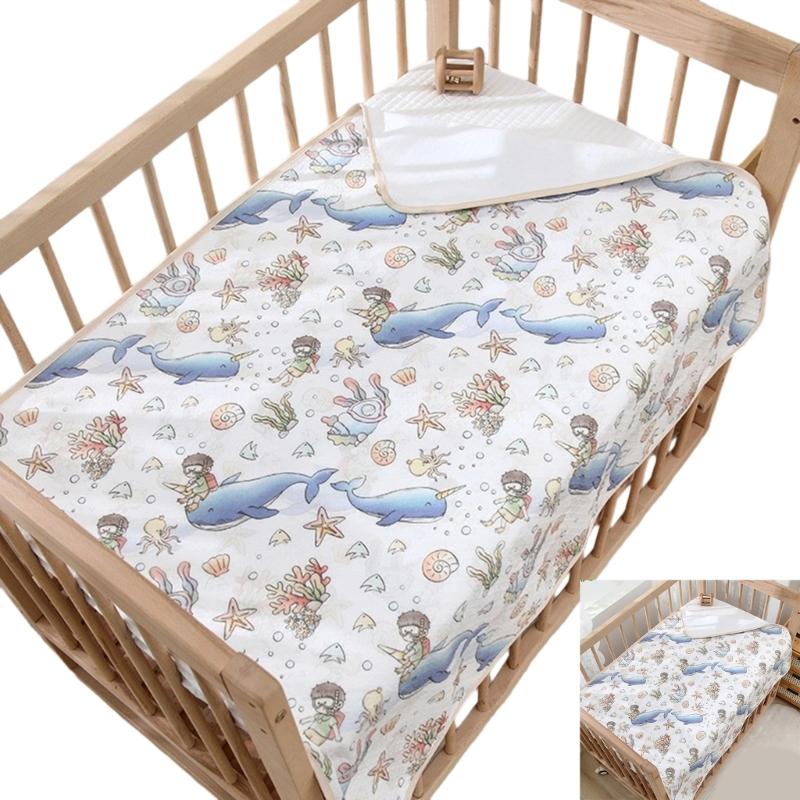 Breathable and Leakproof Baby Diaper Pad Portable Infant Diaper Changer Cushion for Toddler Crib & Bath Time Use