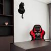 3D Cat Wall Clocks Silent Call Clock with Swing Tail Pendulum for Living Room Bedroom Kitchen