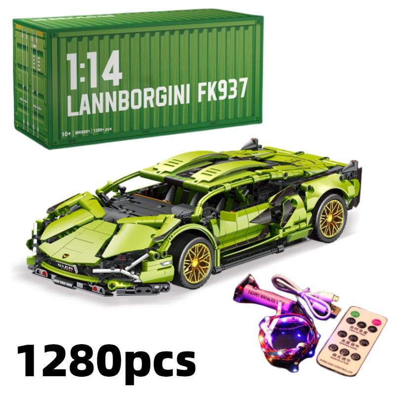 Compatible With Lego Remote Control Racing Car Building Blocks Lamborghini Porsche 911 Foreign Trade Product Assembly Car Model