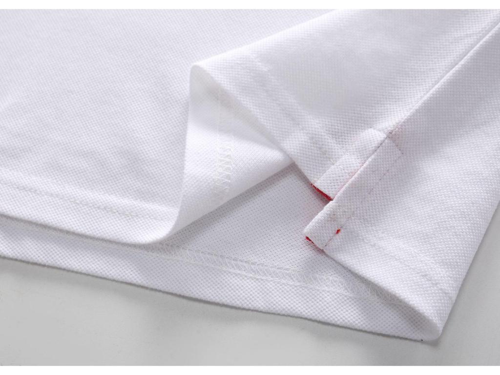 Men's Retro Letter Embroidered Cotton Polo Shirt - Color Block, Short Sleeve, European Size, Casual Sports Fashion