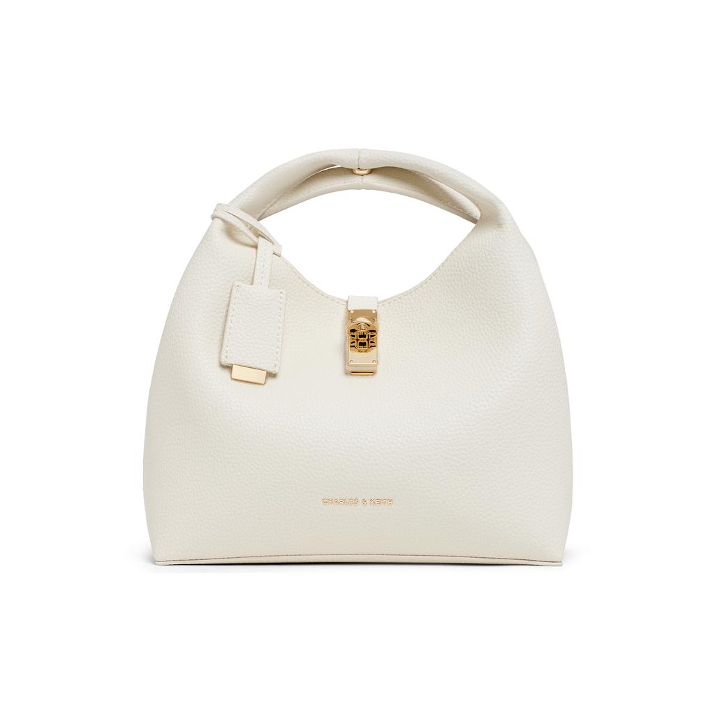 Charles & Keith Letnia Wysokiej Jakości Popularna Wszechstronna Prosta Elegancka Torba Shopper do Pracy z Wewnętrzną Saszetką Torba Bucket ze Skóry Syntetycznej CK2-10701618