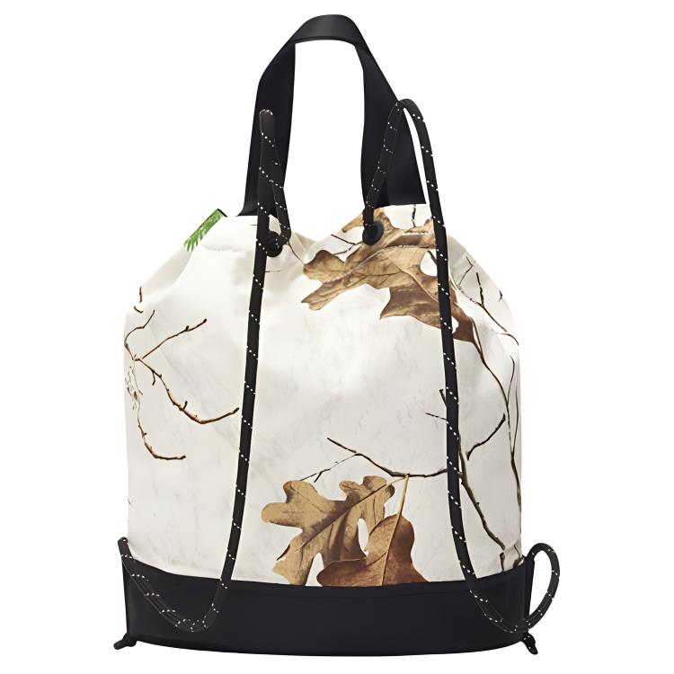 Converse Bucket Bag Forest Camouflage Polyester Backpack Unisex Backpack White 10020234-A01 One Size