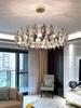 Light luxury chandelier crystal chandelier living room lamp simple modern atmosphere dining room lamp 2025 new post-modern lamp