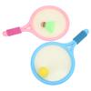 1 Pair Kids Badminton Racket Tennis Racket Exercise Balance Kids Racket Cute Kids Racquet with Badminton Rubber Ball