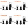 20~50mm Black PVC Pipe Thicken Connector Water Tank Inlet Outlet Joint Drain Irrigation Adapter Joint Aquarium Tank Accessories