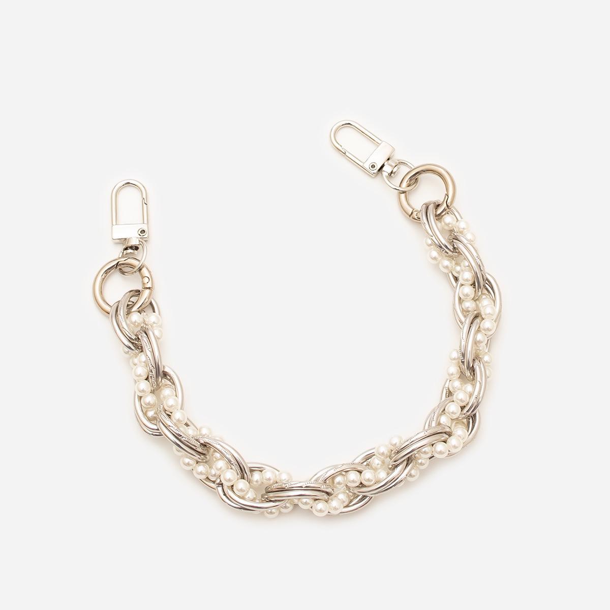 

Маленькая сумочка в стиле «аромат»: Ручная работа, в стиле Инс, универсальный, прочный, цепочка для мобильного телефона с бусинами, защита от падений, плетеный дизайн. Pearl Weaving